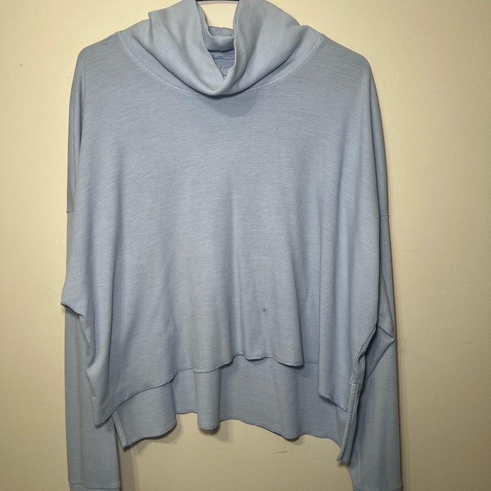 American Eagle Outfitters Sky Blue Cowl Neck Sweater